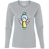 T-Shirts Sport Grey / S Kawaii Cute Fairy Women's Long Sleeve T-Shirt