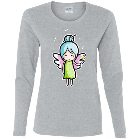 T-Shirts Sport Grey / S Kawaii Cute Fairy Women's Long Sleeve T-Shirt