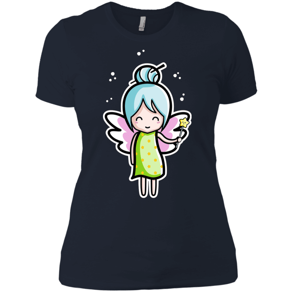 T-Shirts Midnight Navy / X-Small Kawaii Cute Fairy Women's Premium T-Shirt