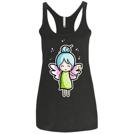 T-Shirts Vintage Black / X-Small Kawaii Cute Fairy Women's Triblend Racerback Tank