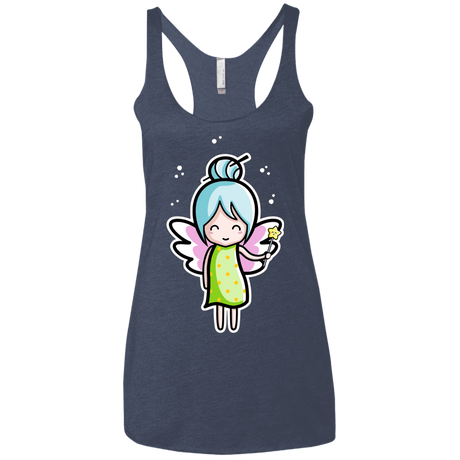 T-Shirts Vintage Navy / X-Small Kawaii Cute Fairy Women's Triblend Racerback Tank