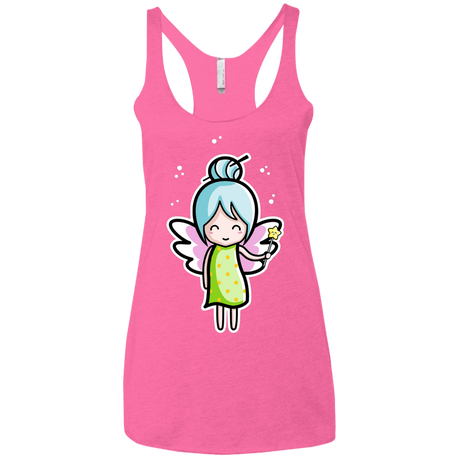 T-Shirts Vintage Pink / X-Small Kawaii Cute Fairy Women's Triblend Racerback Tank