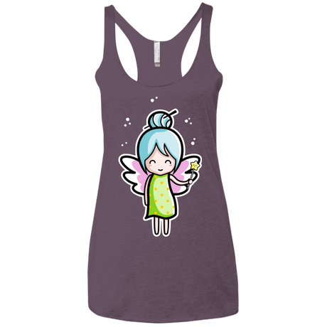 T-Shirts Vintage Purple / X-Small Kawaii Cute Fairy Women's Triblend Racerback Tank