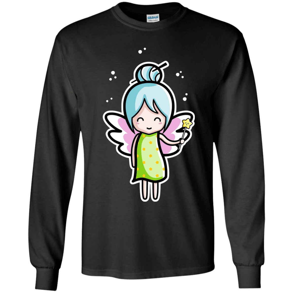 T-Shirts Black / YS Kawaii Cute Fairy Youth Long Sleeve T-Shirt