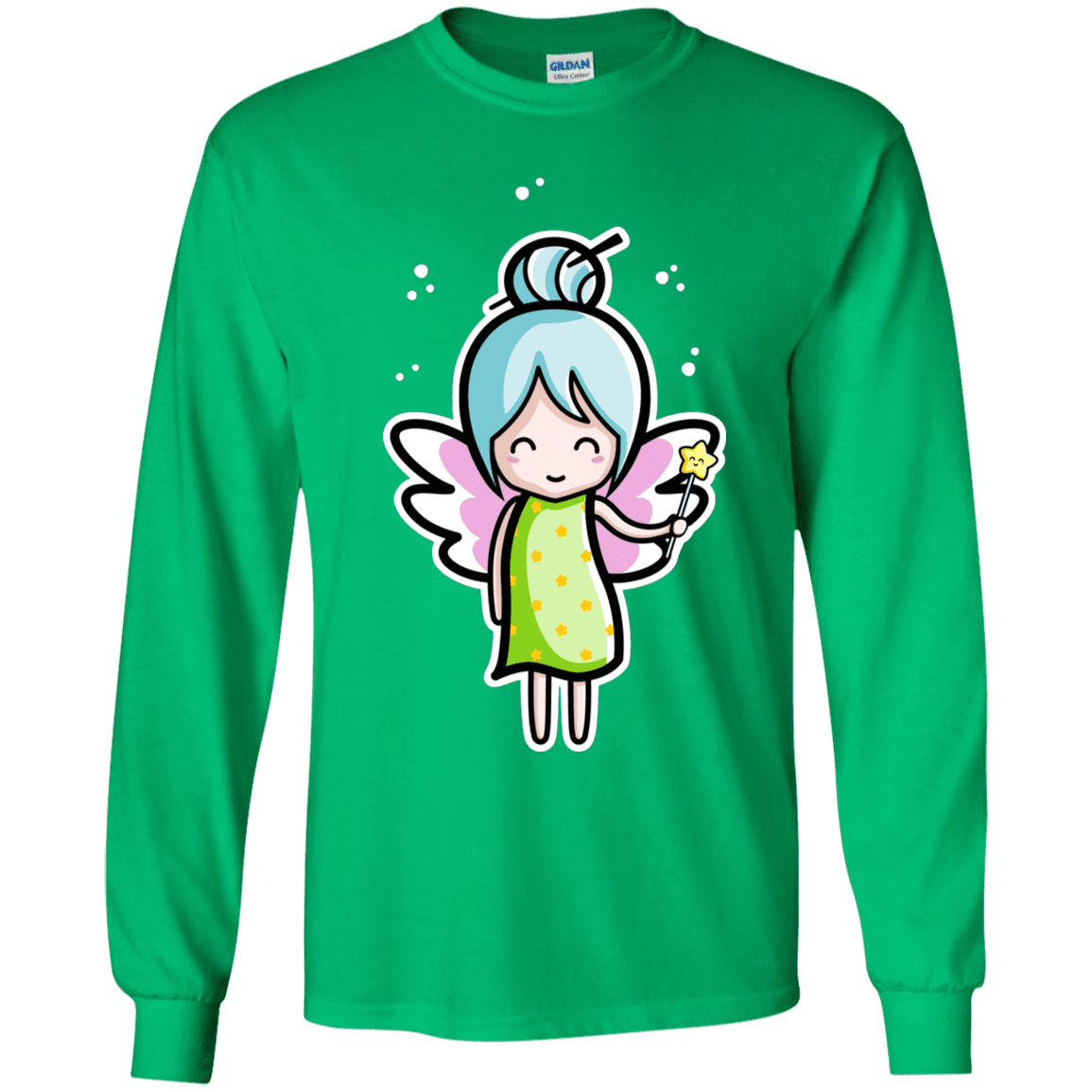 T-Shirts Irish Green / YS Kawaii Cute Fairy Youth Long Sleeve T-Shirt