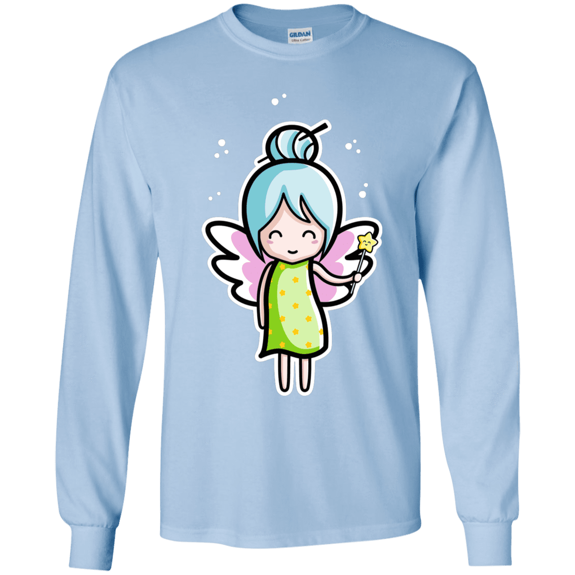 T-Shirts Light Blue / YS Kawaii Cute Fairy Youth Long Sleeve T-Shirt