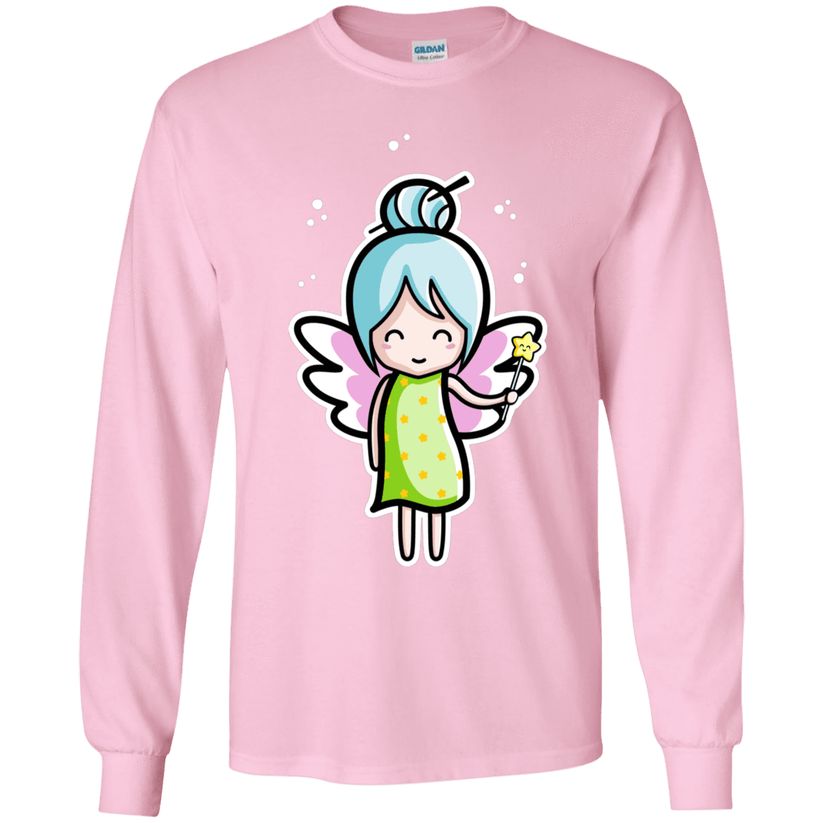 T-Shirts Light Pink / YS Kawaii Cute Fairy Youth Long Sleeve T-Shirt