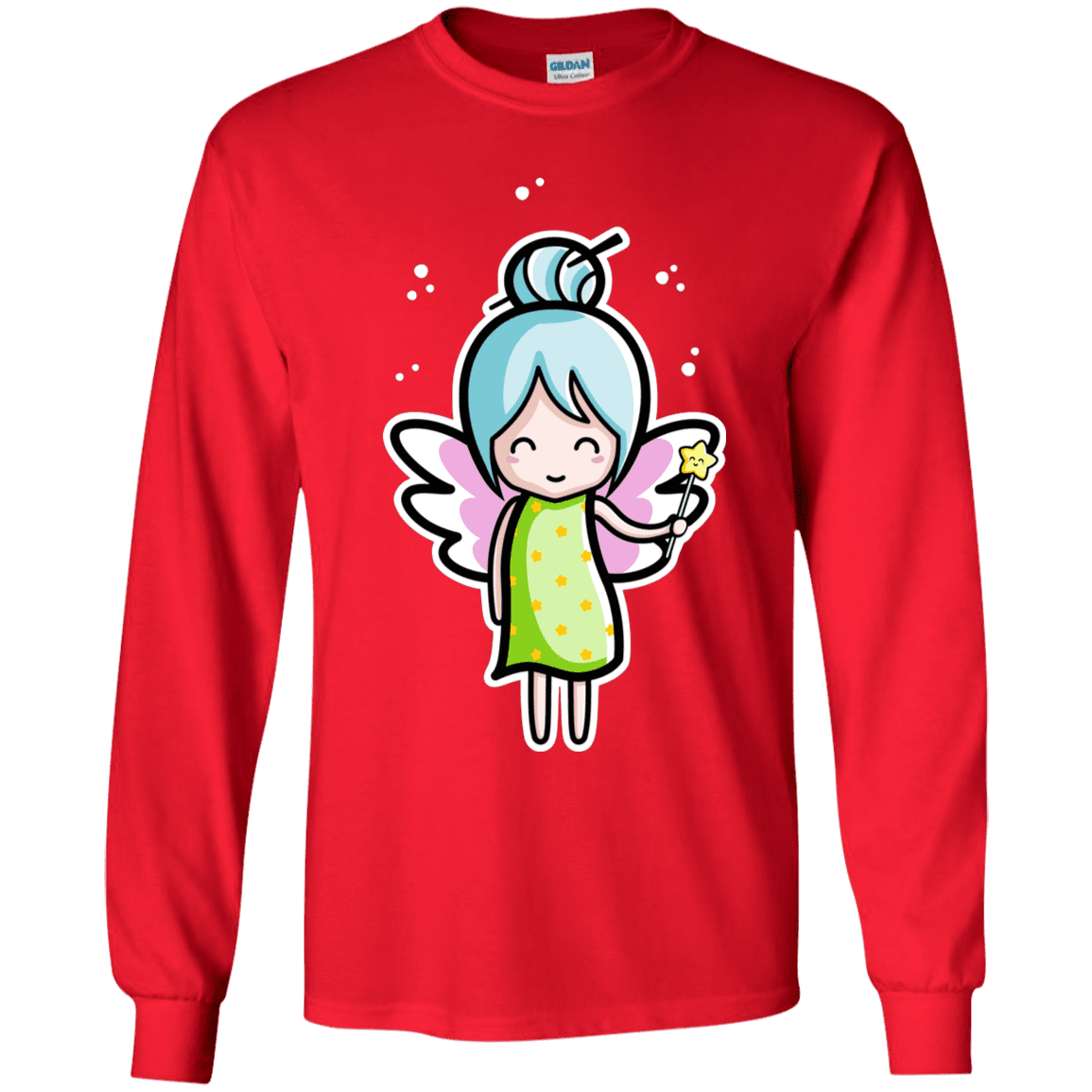 T-Shirts Red / YS Kawaii Cute Fairy Youth Long Sleeve T-Shirt