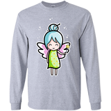 T-Shirts Sport Grey / YS Kawaii Cute Fairy Youth Long Sleeve T-Shirt