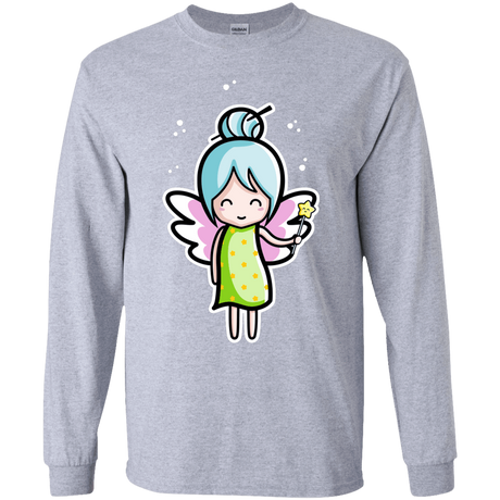 T-Shirts Sport Grey / YS Kawaii Cute Fairy Youth Long Sleeve T-Shirt