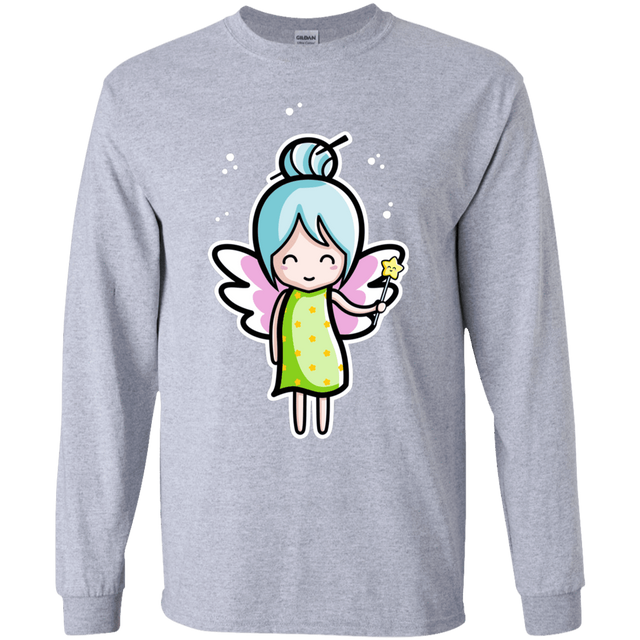 T-Shirts Sport Grey / YS Kawaii Cute Fairy Youth Long Sleeve T-Shirt