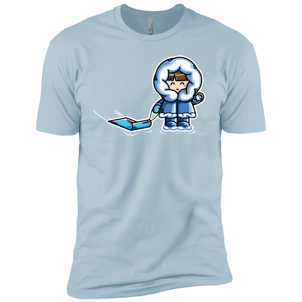 T-Shirts Light Blue / YXS Kawaii Cute Fun In The Snow Boys Premium T-Shirt