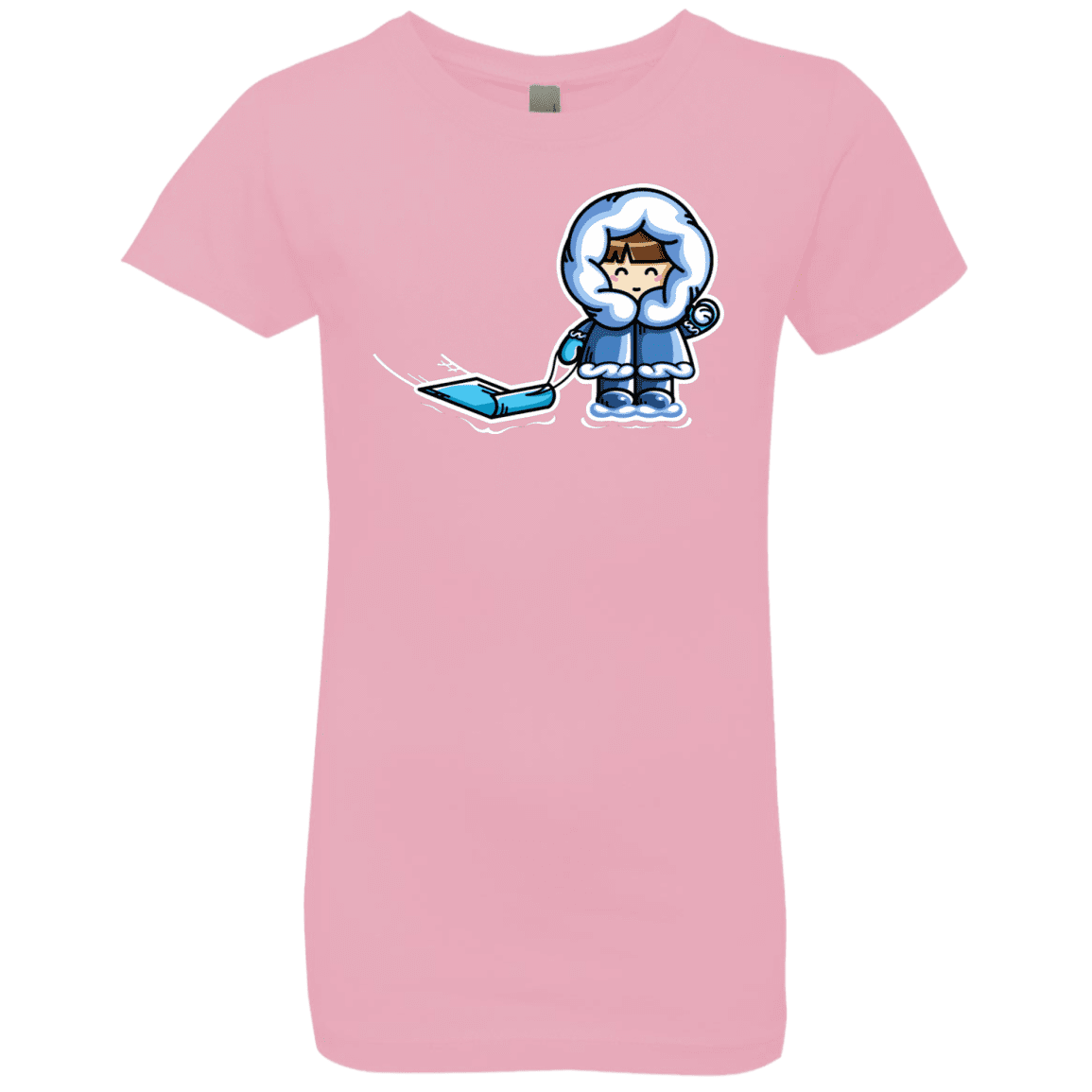 T-Shirts Light Pink / YXS Kawaii Cute Fun In The Snow Girls Premium T-Shirt