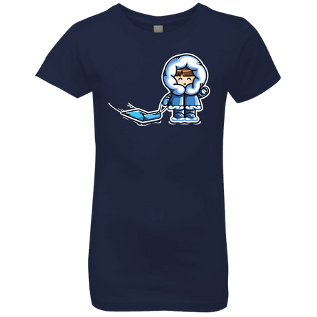 T-Shirts Midnight Navy / YXS Kawaii Cute Fun In The Snow Girls Premium T-Shirt