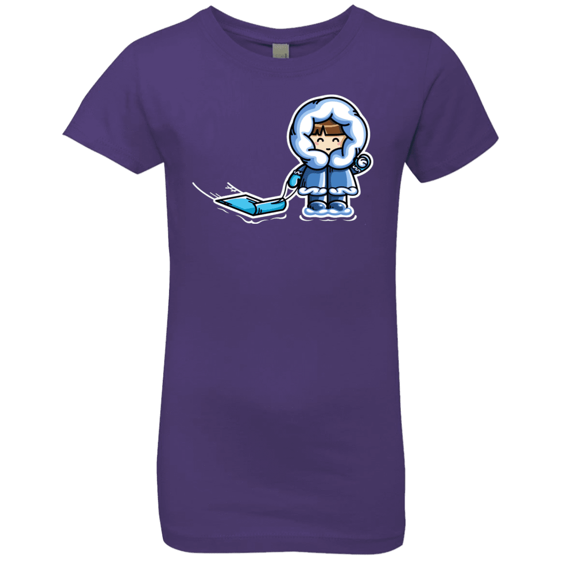 T-Shirts Purple Rush / YXS Kawaii Cute Fun In The Snow Girls Premium T-Shirt