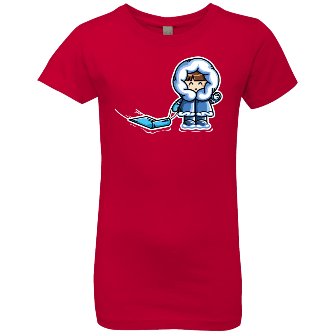 T-Shirts Red / YXS Kawaii Cute Fun In The Snow Girls Premium T-Shirt