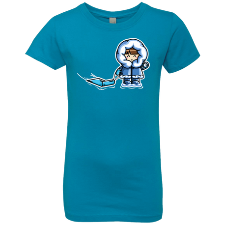 T-Shirts Turquoise / YXS Kawaii Cute Fun In The Snow Girls Premium T-Shirt