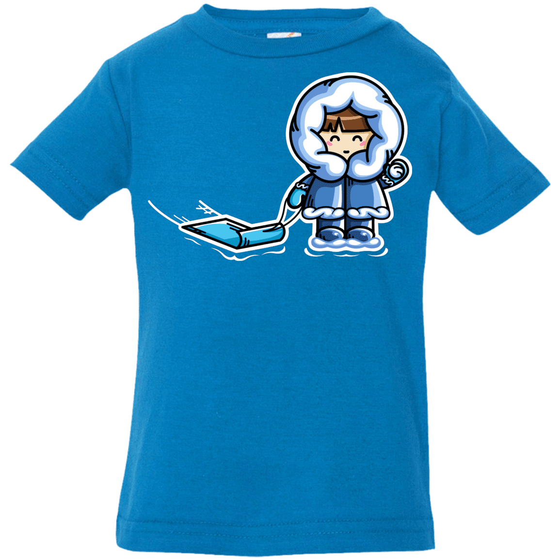 T-Shirts Cobalt / 6 Months Kawaii Cute Fun In The Snow Infant Premium T-Shirt