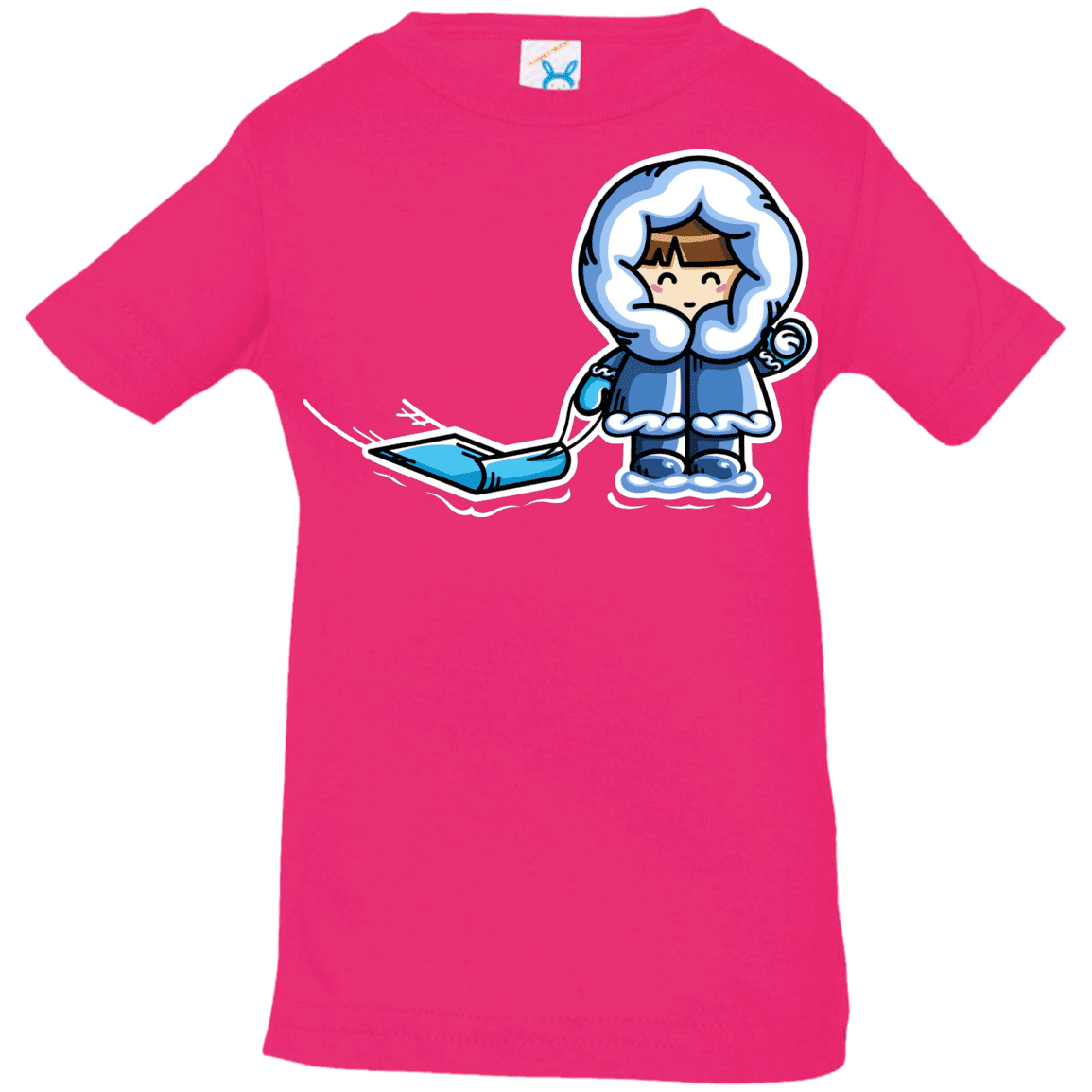 T-Shirts Hot Pink / 6 Months Kawaii Cute Fun In The Snow Infant Premium T-Shirt