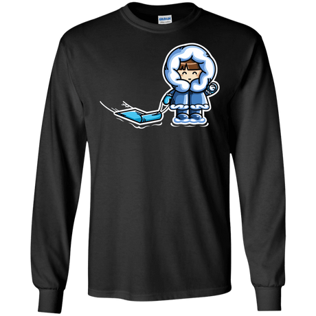 T-Shirts Black / S Kawaii Cute Fun In The Snow Men's Long Sleeve T-Shirt