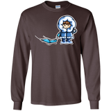 T-Shirts Dark Chocolate / S Kawaii Cute Fun In The Snow Men's Long Sleeve T-Shirt