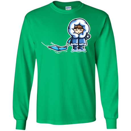 T-Shirts Irish Green / S Kawaii Cute Fun In The Snow Men's Long Sleeve T-Shirt