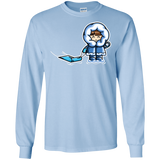 T-Shirts Light Blue / S Kawaii Cute Fun In The Snow Men's Long Sleeve T-Shirt