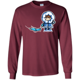 T-Shirts Maroon / S Kawaii Cute Fun In The Snow Men's Long Sleeve T-Shirt