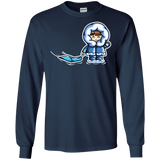 T-Shirts Navy / S Kawaii Cute Fun In The Snow Men's Long Sleeve T-Shirt