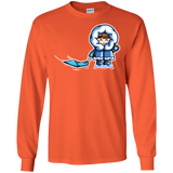 T-Shirts Orange / S Kawaii Cute Fun In The Snow Men's Long Sleeve T-Shirt