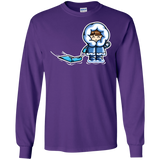 T-Shirts Purple / S Kawaii Cute Fun In The Snow Men's Long Sleeve T-Shirt