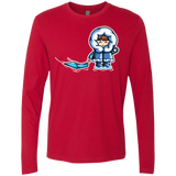 T-Shirts Red / S Kawaii Cute Fun In The Snow Men's Premium Long Sleeve