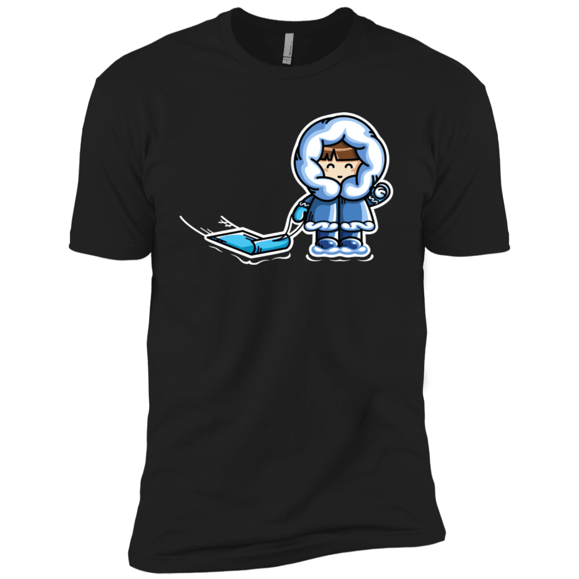 T-Shirts Black / X-Small Kawaii Cute Fun In The Snow Men's Premium T-Shirt
