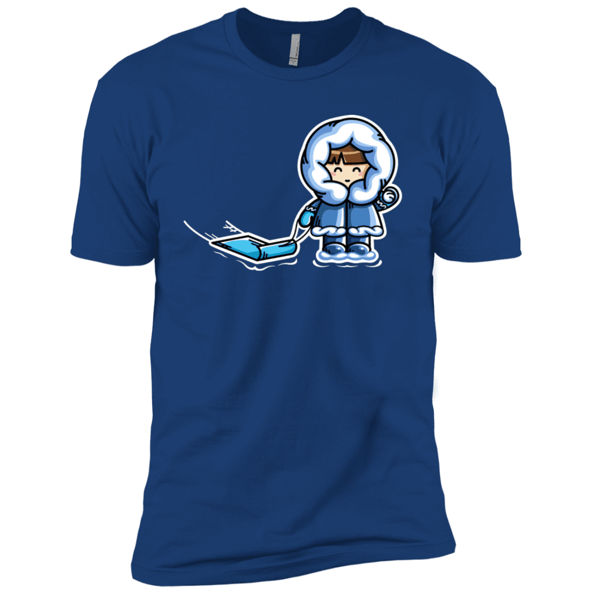 T-Shirts Royal / X-Small Kawaii Cute Fun In The Snow Men's Premium T-Shirt