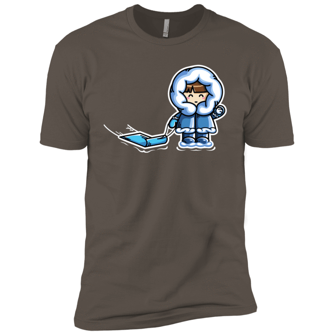 T-Shirts Warm Grey / X-Small Kawaii Cute Fun In The Snow Men's Premium T-Shirt
