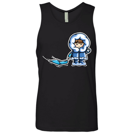 T-Shirts Black / S Kawaii Cute Fun In The Snow Men's Premium Tank Top