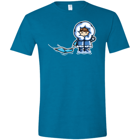T-Shirts Antique Sapphire / S Kawaii Cute Fun In The Snow Men's Semi-Fitted Softstyle