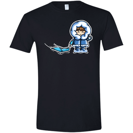 T-Shirts Black / X-Small Kawaii Cute Fun In The Snow Men's Semi-Fitted Softstyle