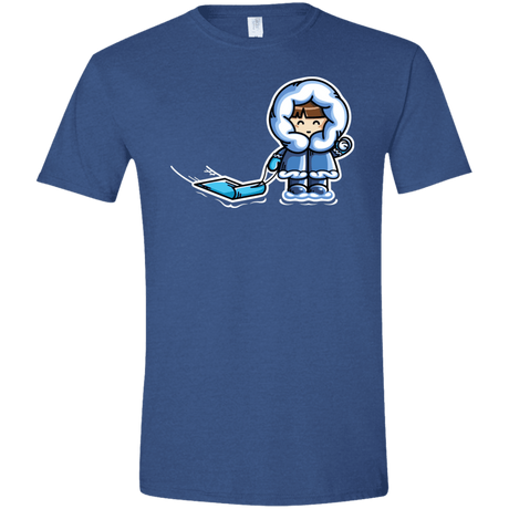 T-Shirts Heather Royal / X-Small Kawaii Cute Fun In The Snow Men's Semi-Fitted Softstyle