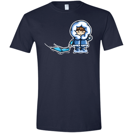 T-Shirts Navy / X-Small Kawaii Cute Fun In The Snow Men's Semi-Fitted Softstyle