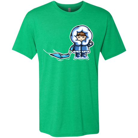 T-Shirts Envy / S Kawaii Cute Fun In The Snow Men's Triblend T-Shirt