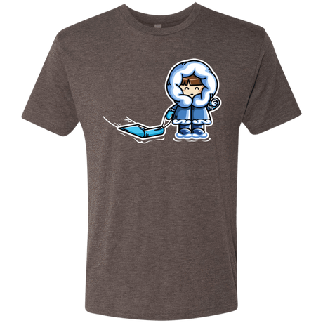 T-Shirts Macchiato / S Kawaii Cute Fun In The Snow Men's Triblend T-Shirt
