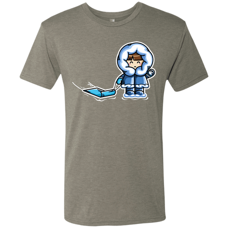T-Shirts Venetian Grey / S Kawaii Cute Fun In The Snow Men's Triblend T-Shirt