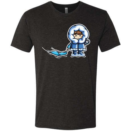 T-Shirts Vintage Black / S Kawaii Cute Fun In The Snow Men's Triblend T-Shirt