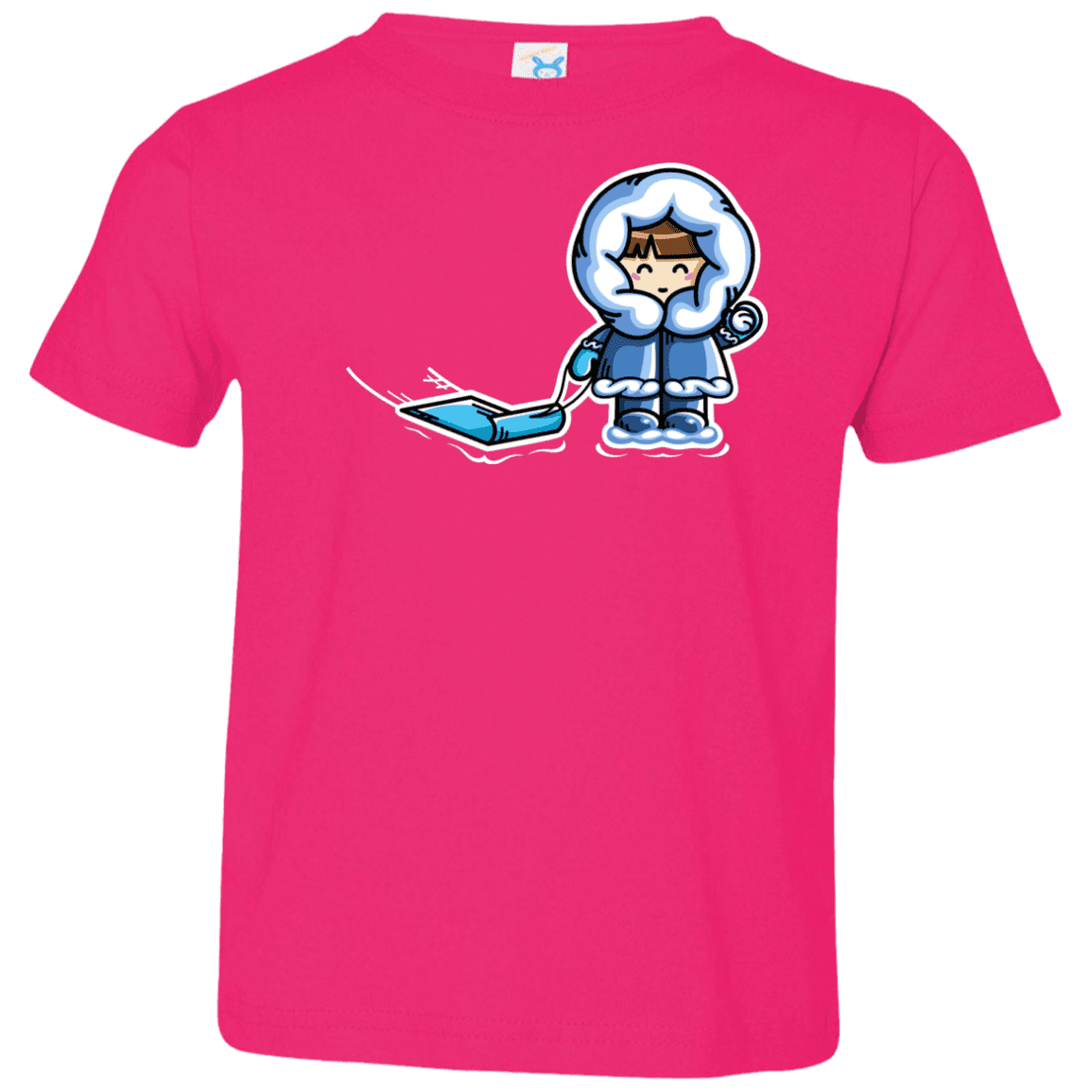 T-Shirts Hot Pink / 2T Kawaii Cute Fun In The Snow Toddler Premium T-Shirt