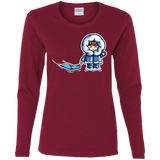 T-Shirts Cardinal / S Kawaii Cute Fun In The Snow Women's Long Sleeve T-Shirt