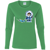 T-Shirts Irish Green / S Kawaii Cute Fun In The Snow Women's Long Sleeve T-Shirt