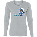 T-Shirts Sport Grey / S Kawaii Cute Fun In The Snow Women's Long Sleeve T-Shirt