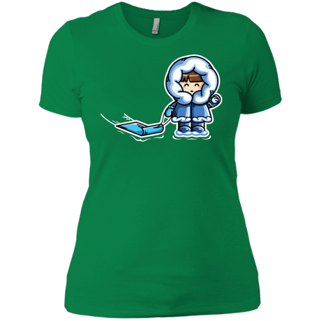 T-Shirts Kelly Green / X-Small Kawaii Cute Fun In The Snow Women's Premium T-Shirt