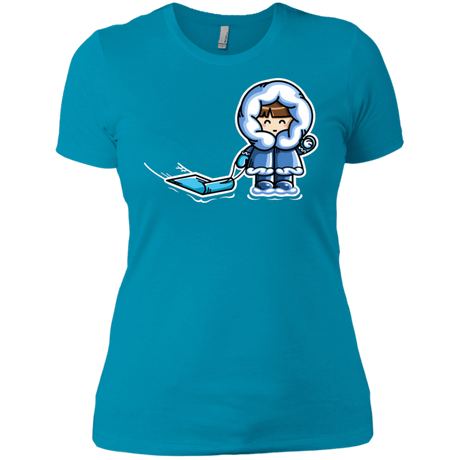 T-Shirts Turquoise / X-Small Kawaii Cute Fun In The Snow Women's Premium T-Shirt